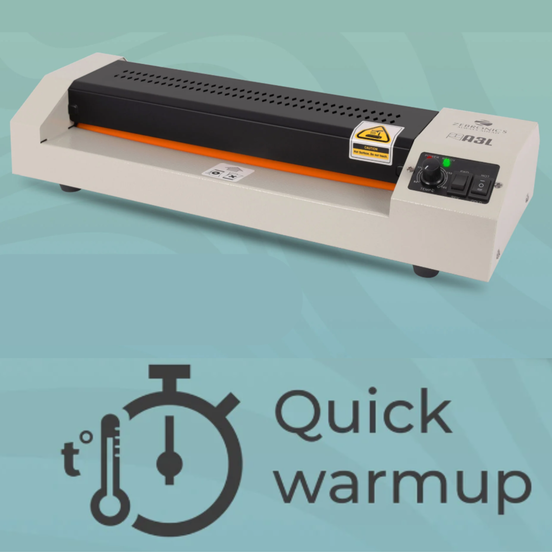 Zebronics A3L Thermal Lamination with Anti-Jam System, Hot/Cold Switch - Image 3