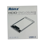 Ranz HDD/SSD USB 3.0 Enclosure Transparent External Hard Drive Enclosure (for SATA-III)
