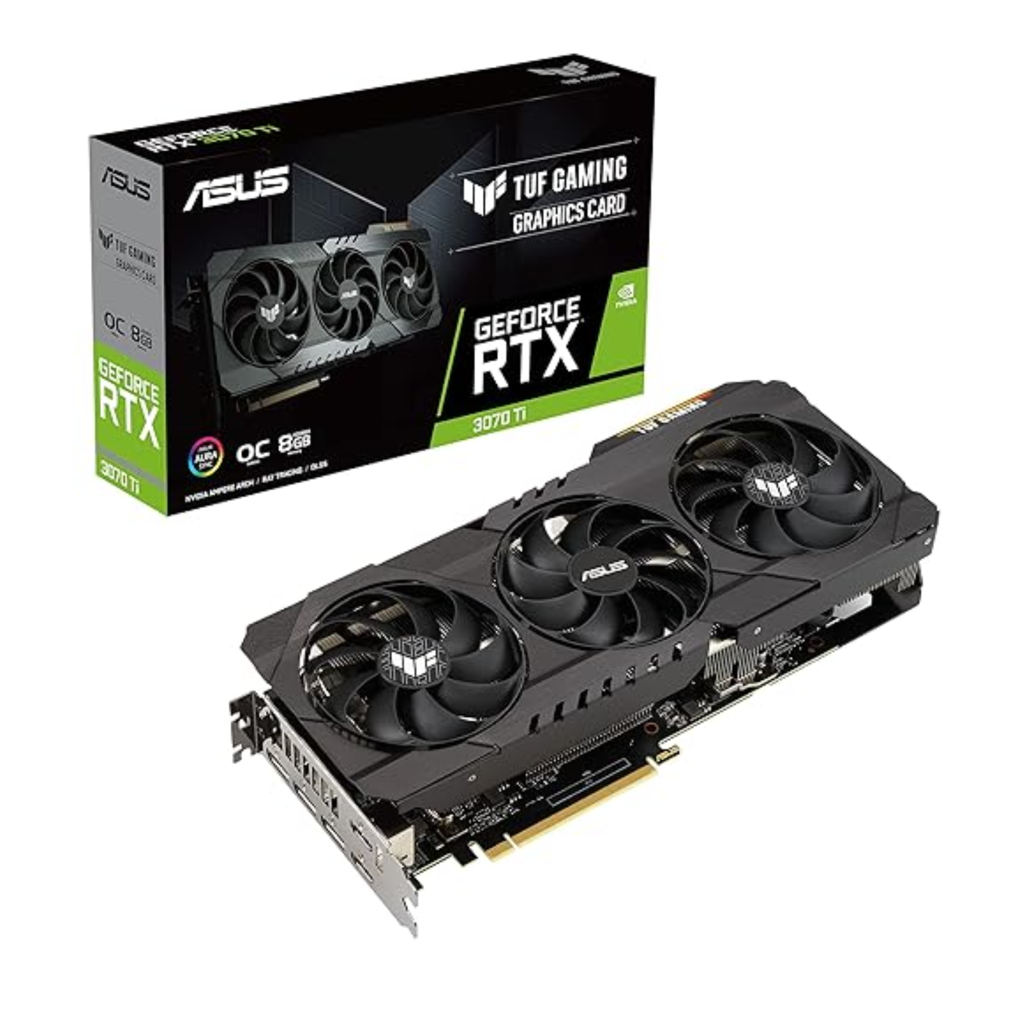 ASUS TUF Gaming NVIDIA GeForce RTX 3070 Ti OC Edition 8GB GDDR6X Graphics Card ASUS TUF Gaming NVIDIA GeForce RTX 3070 Ti OC Edition 8GB GDDR6X Graphics Card - Image 1
