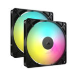 CORSAIR RS140 ARGB 140mm PWM Fans Dual Pack – Black