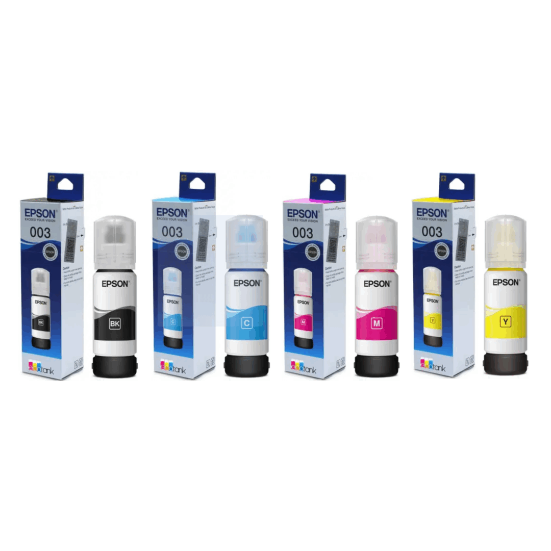 Epson 003 Ink Bottle Set (4 Colors)