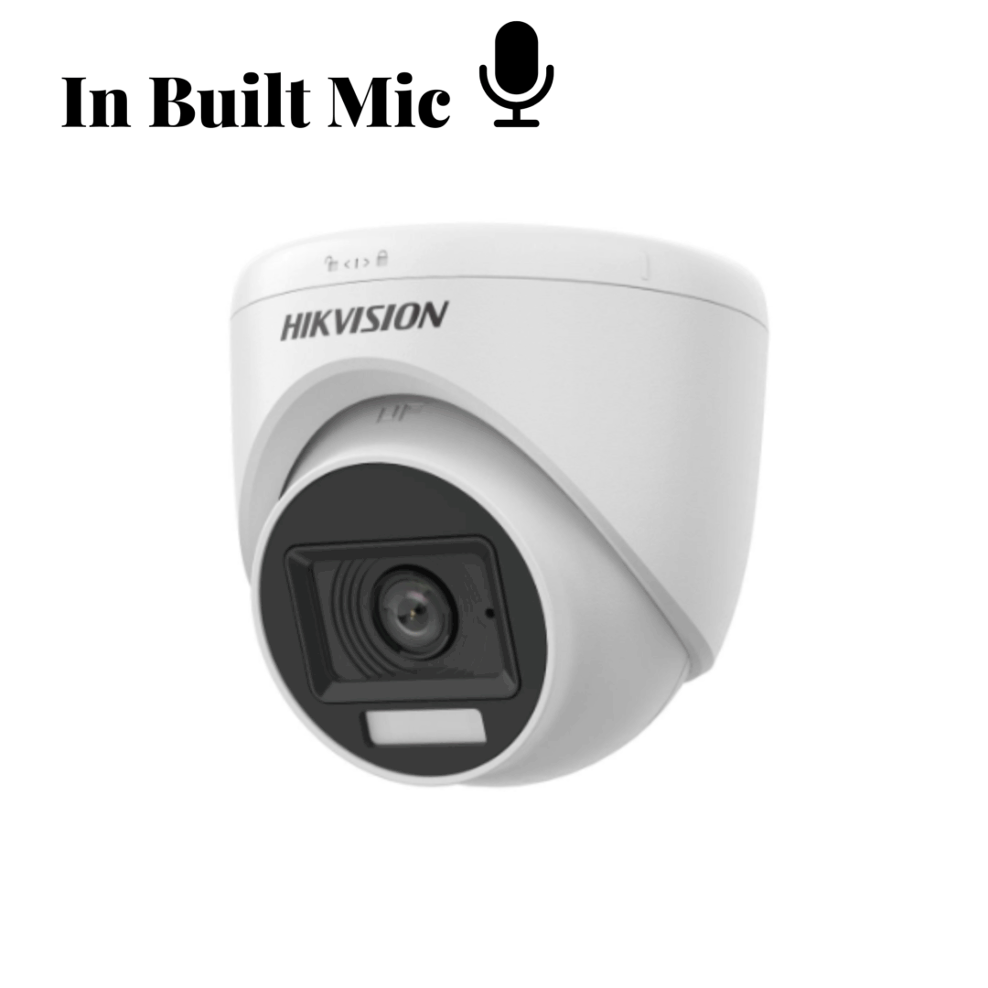 Hikvision DS-2CE76K0T-LPFS 5MP 3K Dual Light HD Color+Mic Dome (ACCUSENSE DVR REQ.)