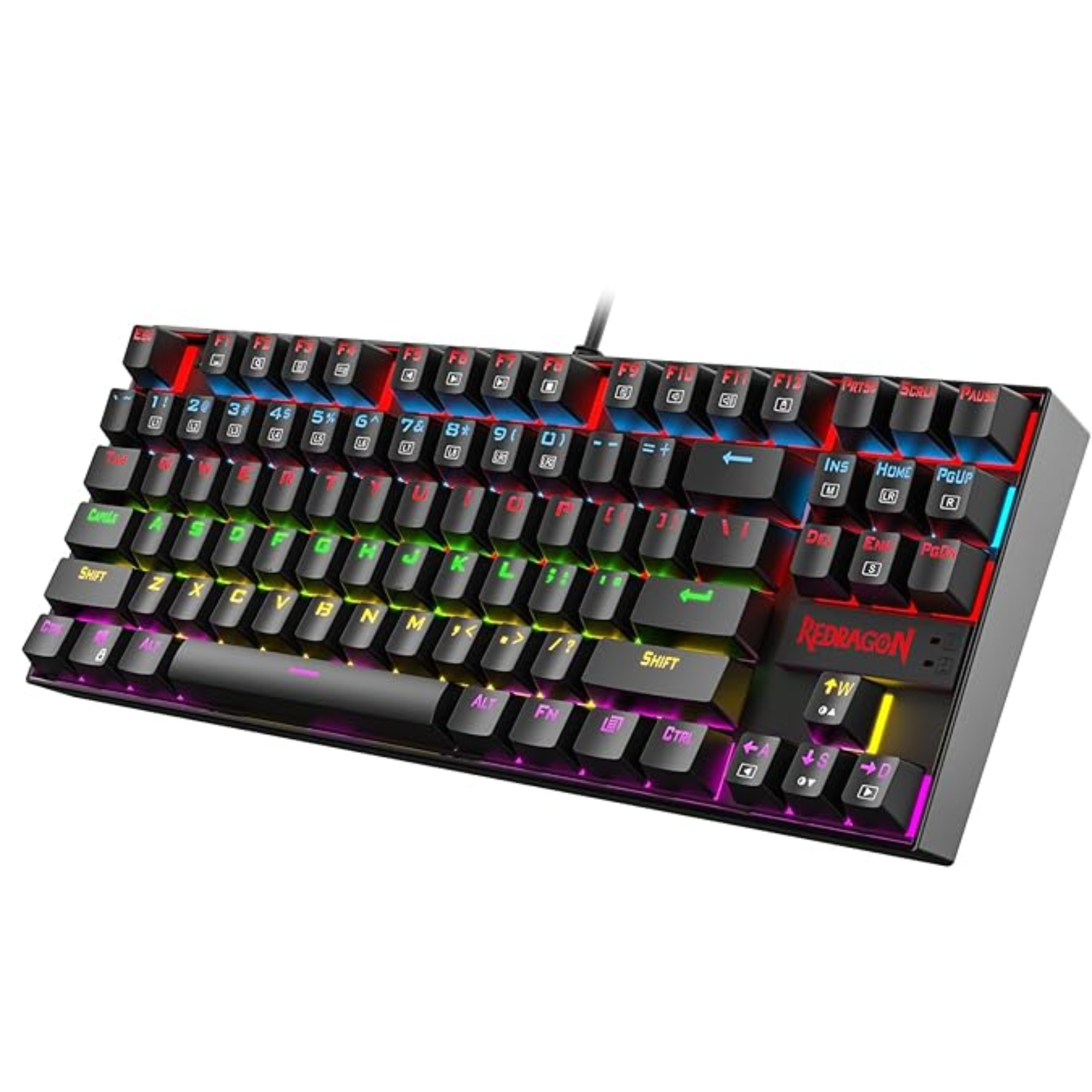 Redragon Kumara K552 Rainbow LED Backlit TKL Mechanical Wired Gaming Keyboard Redragon Kumara K552 Rainbow LED Backlit TKL Mechanical Wired Gaming Keyboard - Image 1