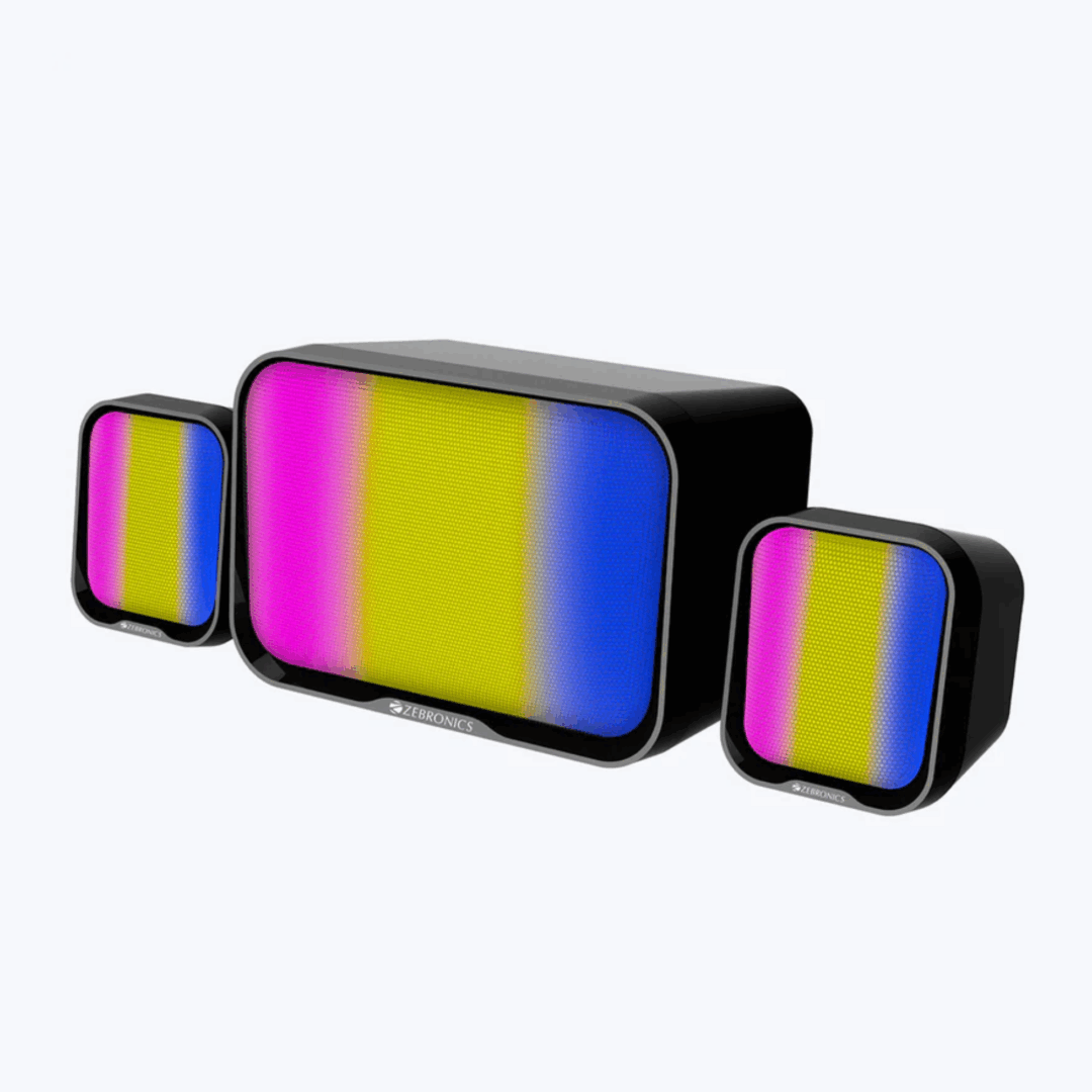 Zebronics Pluto 1  2.1ch Speaker With RGB Lights