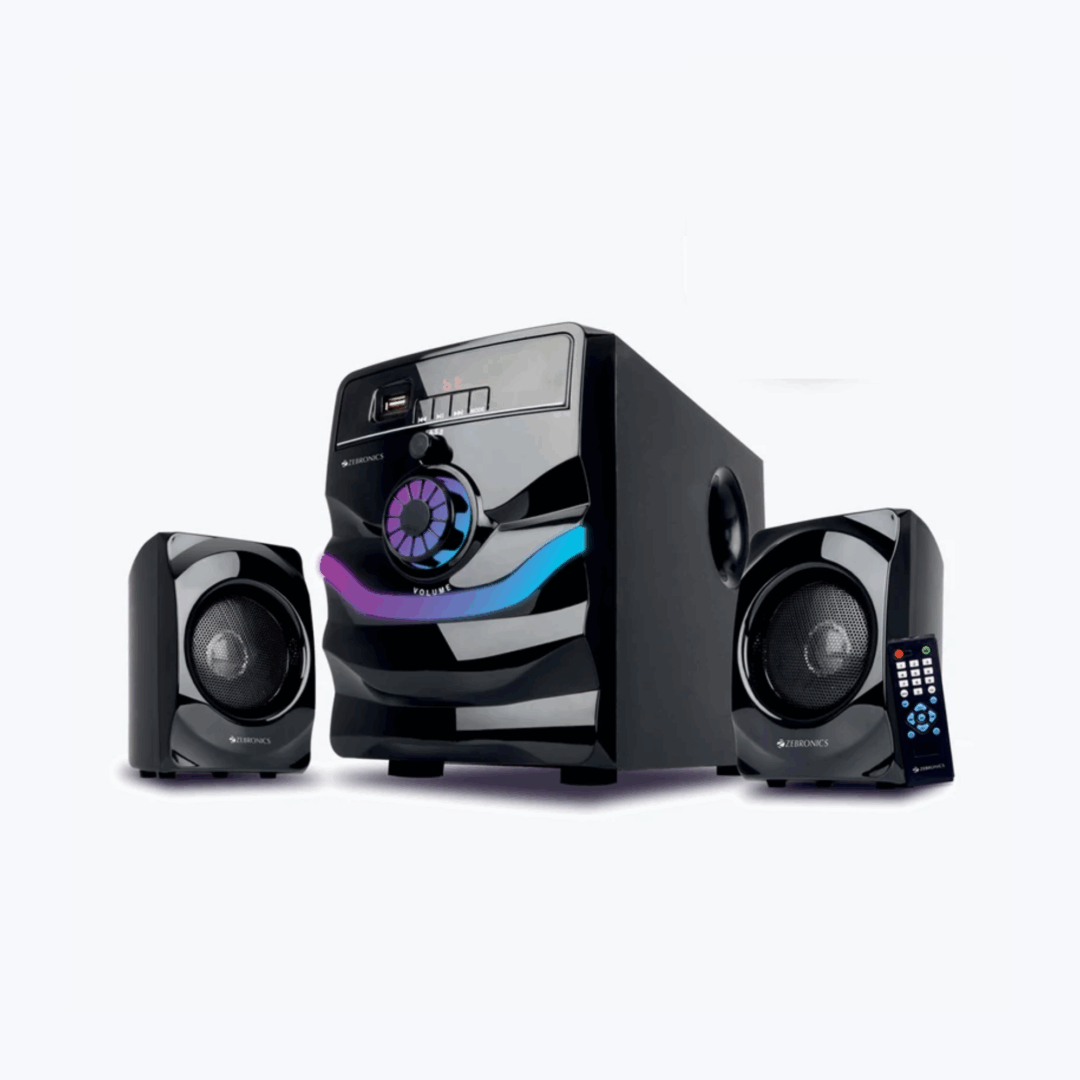 Zebronics Zeb-Rainbow 2.1 Speaker – 50W RMS