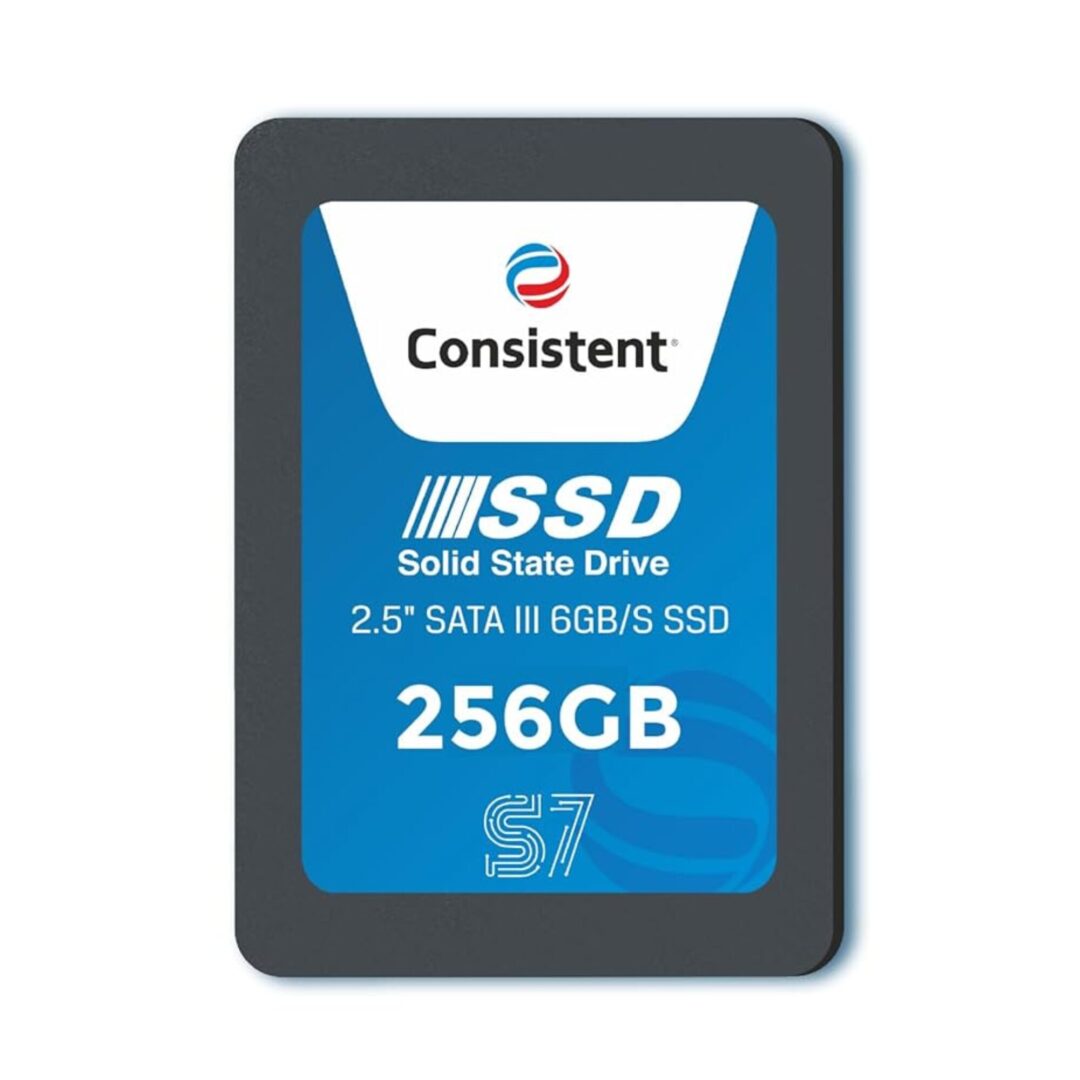 Consistent CTSSD2567S7 256 GB 2.5″ SATA III Internal SSD (Up to ~552 MB/s Read, ~500 MB/s Write)