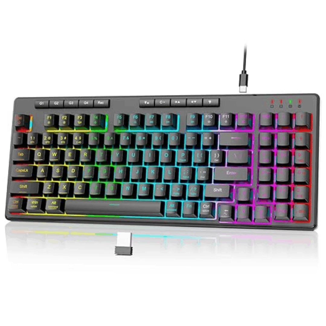 Redragon K517 Wireless Gaming Keyboard – Tri-Mode, 94 Keys, RGB, Macro Support