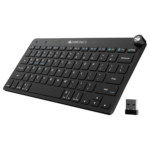 ZEBRONICS Keypad X1 Wireless Bluetooth Keyboard – Dual BT + 2.4 GHz, Scissor Switches, Media Control Knob