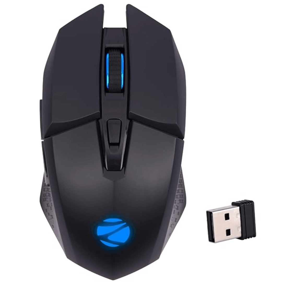 ZEBRONICS Shark Lite Wireless Gaming Mouse – 4600 DPI, RGB LED, 6 Buttons, Rechargeable Battery