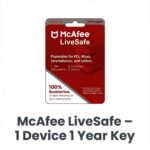 McAfee LiveSafe – 1 Device 1 Year Key