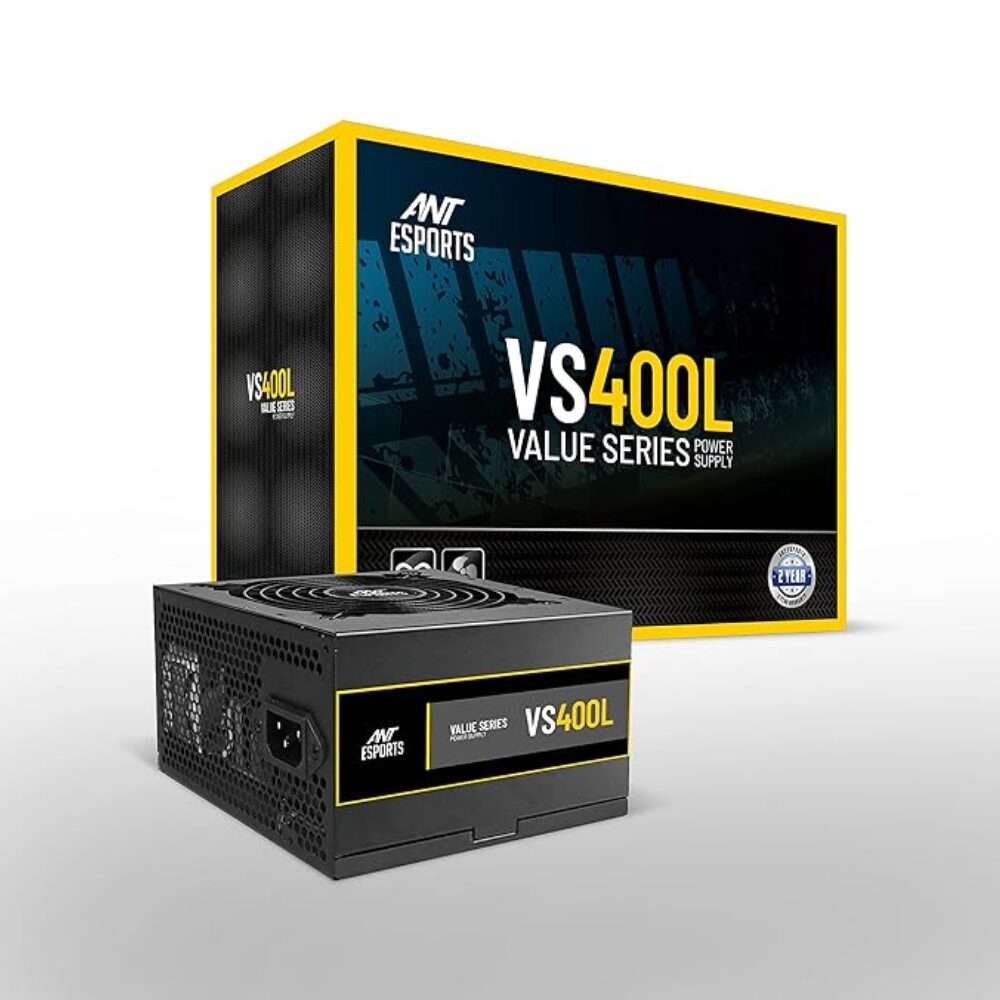 Ant Esports VS400L 400W Non-Modular ATX PSU with 120mm Fa