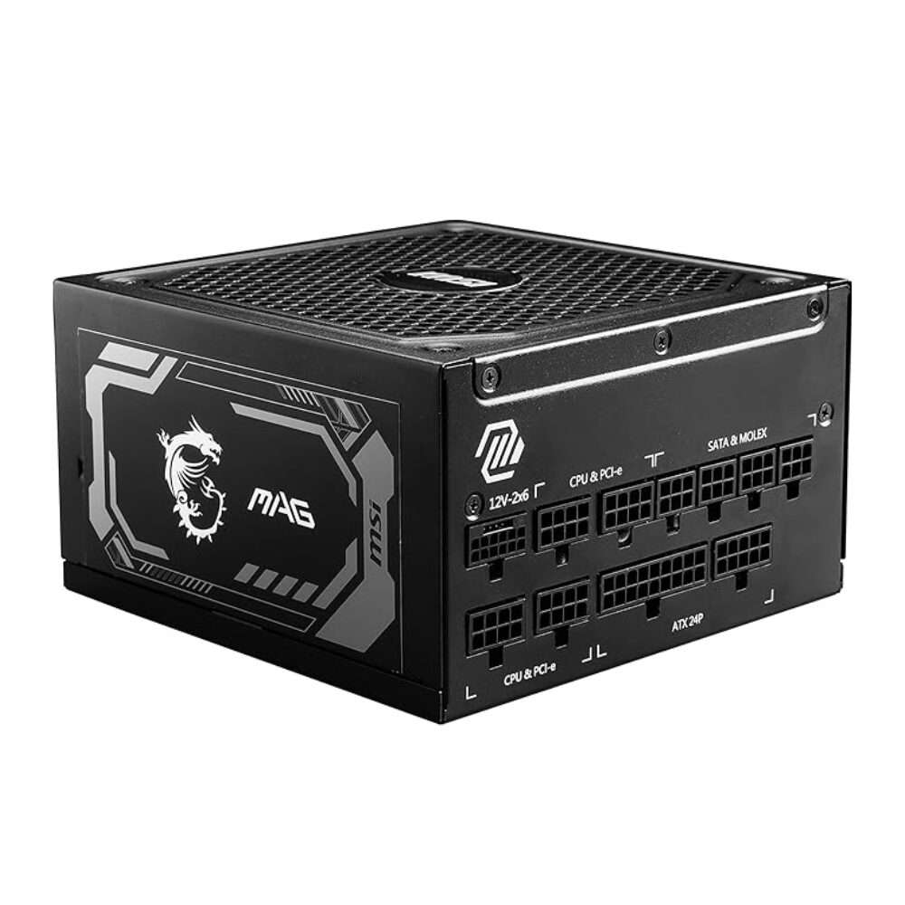 MSI MAG A1000GL 1000W 80 Plus Gold Fully Modular Power Supply