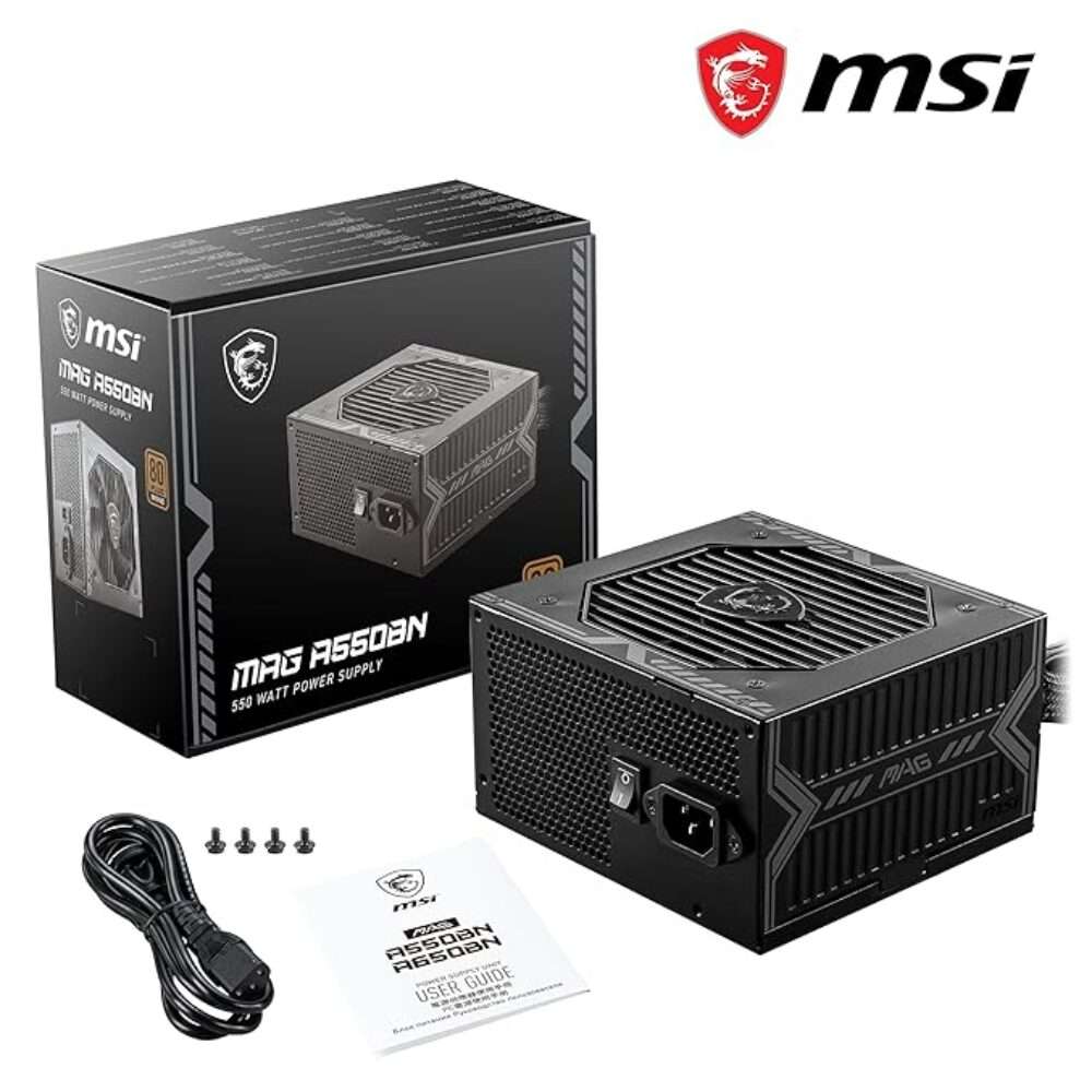 MSI MAG A550BN 550 WATT 80 PLUS BRONZE SMPS