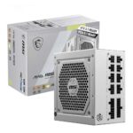 MSI MAG A850GL PCIE5 850W 80+ Gold Fully Modular White Power Supply