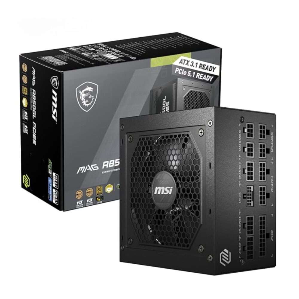 MSI MPG A850GL PCIe 5 850W 80 PLUS Gold ATX 3.0 Fully Modular PSU