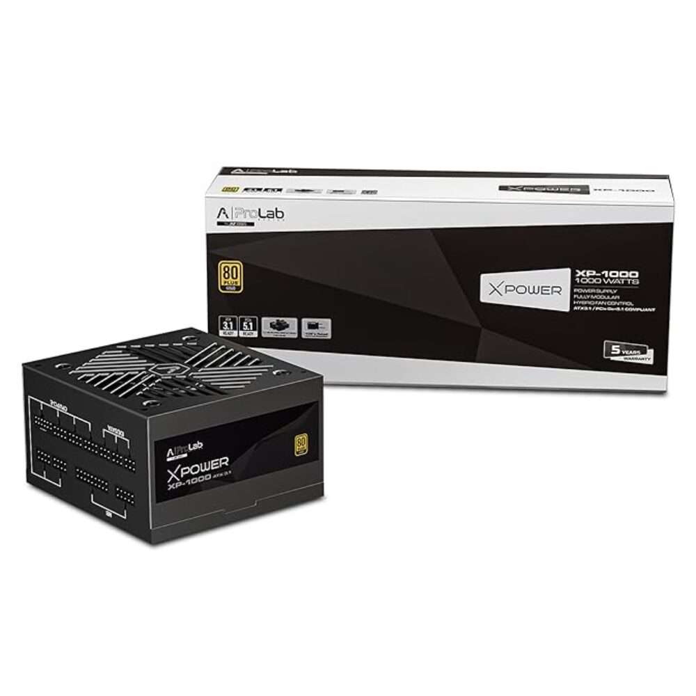 ProLab Design XPower XP-1000 1000W 80+ Gold Fully Modular Power Supply
