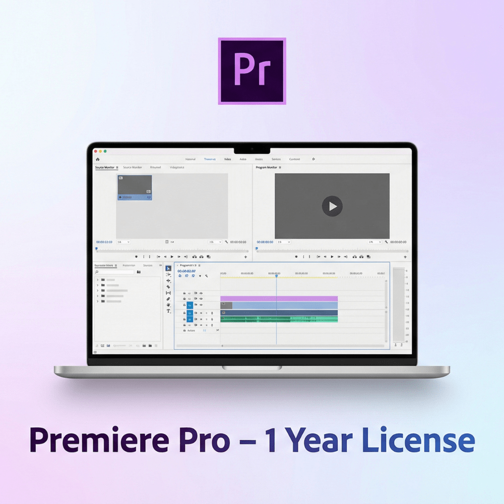 Adobe Premiere Pro Original License – 1 Device, 1 Year Subscription
