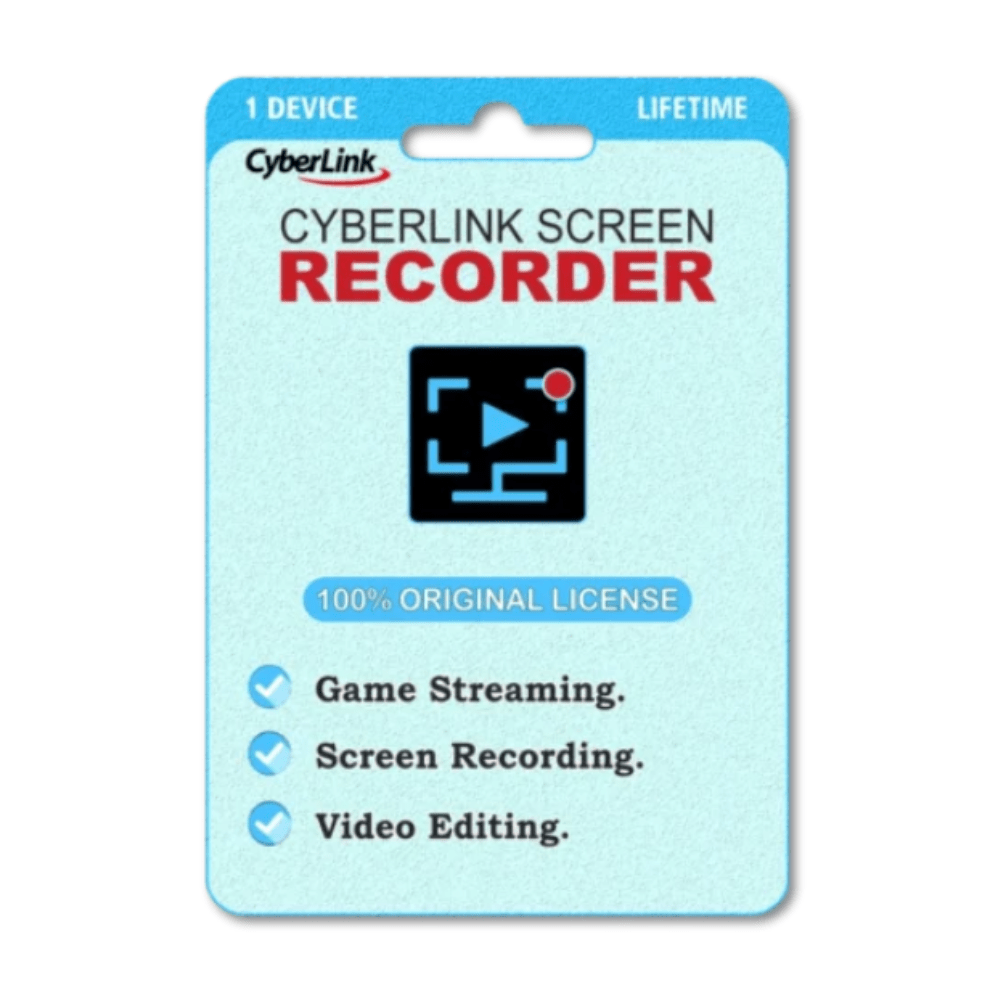 CyberLink Screen Recorder – 1 Device Lifetime Original License Key