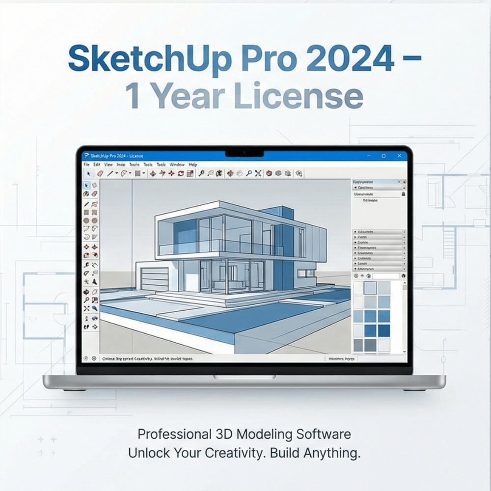 SketchUp Pro 2024 Original License for Windows & Mac – 1 Year Plan