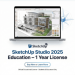 SketchUp Studio 2025 Education Original License for Windows & Mac – 1 Year